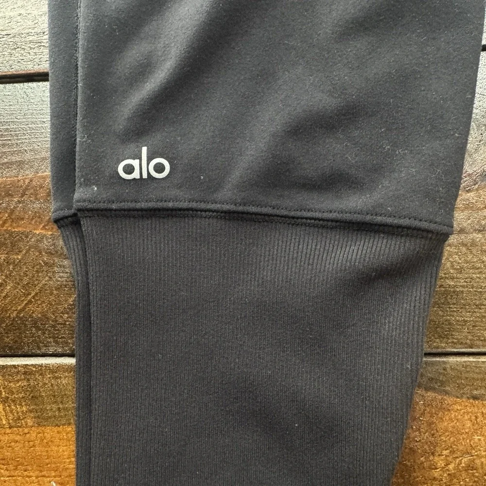 Alo Yoga Goddess Leggings High Rise Long Scruchable/Heel Wrapping Black Womens M